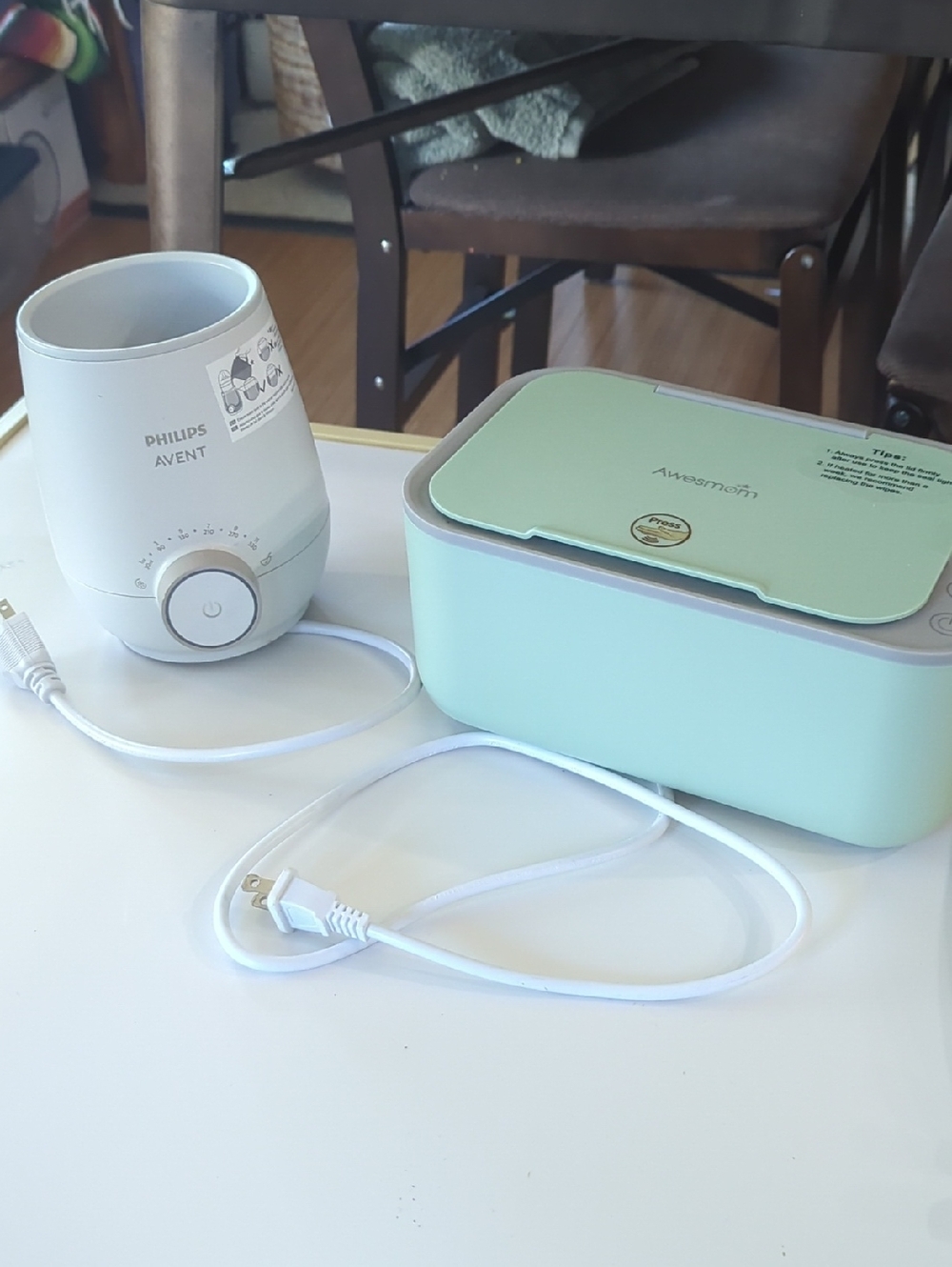 Philips Avent Bottle Warmer + Mint Green Warming Case